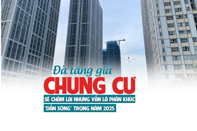 Đà tăng giá chung cư sẽ chậm lại, nhưng vẫn là phân khúc “dẫn sóng” trong năm 2025?