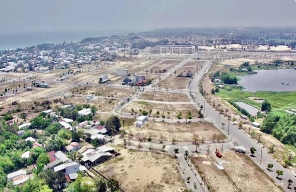 Khu đô thị NGOCDUONG RIVERSIDE tại phường Điện Dương và phường Điện Ngọc. Ảnh: Phước Nguyên