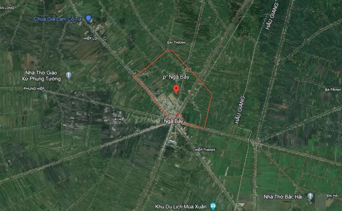 Vị trí TP. Ngã Bảy &nbsp;