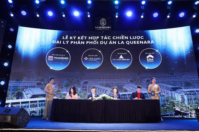 Lễ ký kết hợp tác phân phối dự án La Queenara. &nbsp;