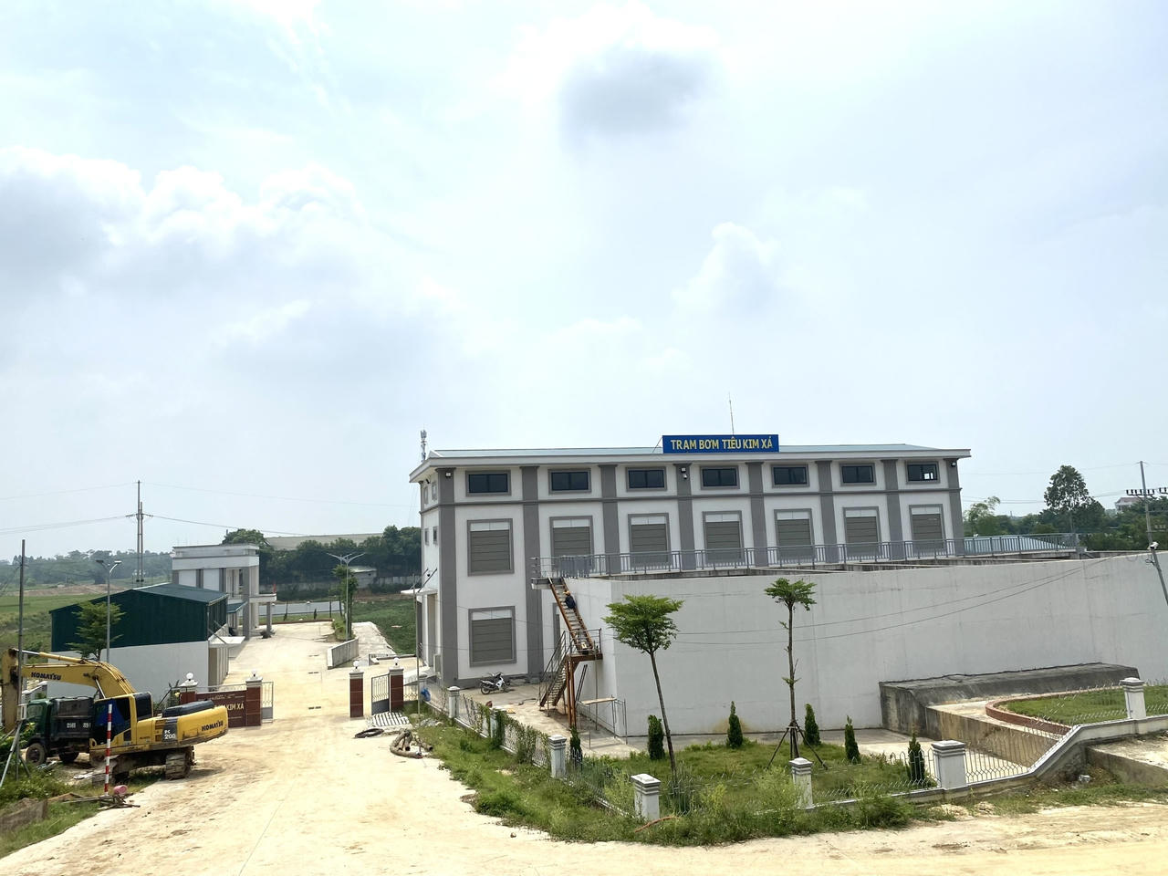 Trạm bơm tiêu Kim Xá, Tam Dương, Vĩnh Phúc. Ảnh: Xuân Thạch &nbsp;