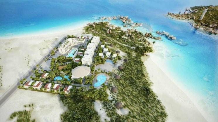 Phối cảnh dự án Khu nghỉ dưỡng Biển Đá Vàng Resort. &nbsp;