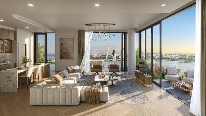 Phong cách thiết kế nội thất trang nhã, tinh tế tại The Legend Danang mang đến trải nghiệm sống chuẩn resort giữa Đà thành. &nbsp;