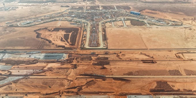 Sân bay quốc tế Long Thành đang dần thành hình thành dạng. Ảnh: Internet &nbsp;