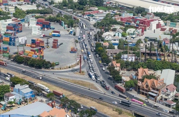 Vị trí xây dựng nút giao Tân Vạn trên đường Vành đai 3 kết nối TP.HCM - Bình Dương - Đồng Nai - Ảnh: Châu Tuấn