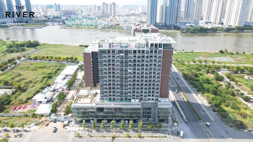 Tiến độ xây dựng dự án The River Thủ Thiêm. &nbsp;