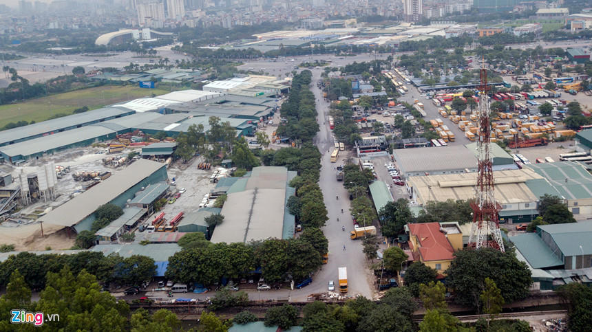 Toàn cảnh đường đua F1 tương lai tại Hà Nội từ trên cao 