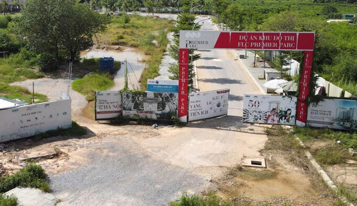 Khu vực dự án FLC Premier Parc của FLC.