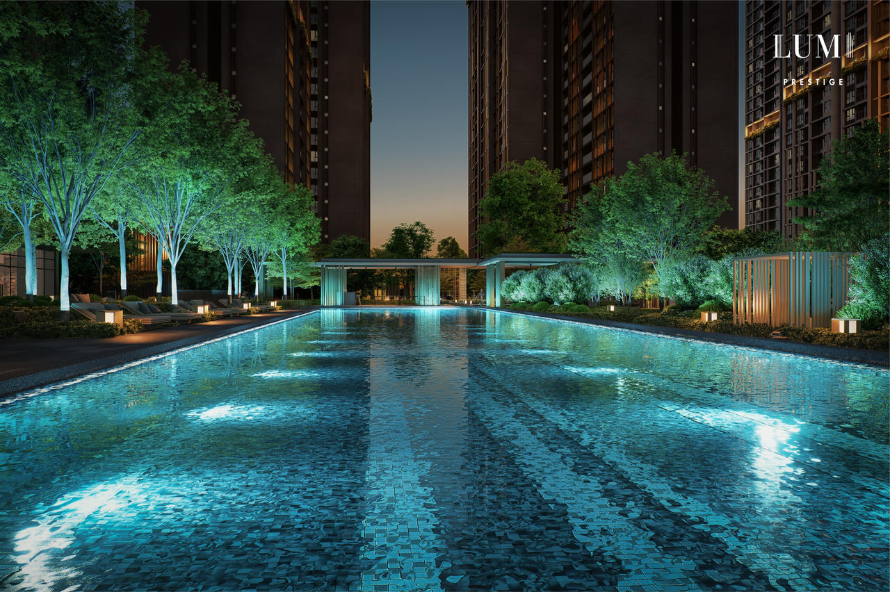 Lumi Prestige mang vẻ đẹp diệu kỳ của “màn trình diễn ánh sáng” cực quang trên bầu trời đêm. (Ảnh: CapitaLand Development Vietnam)