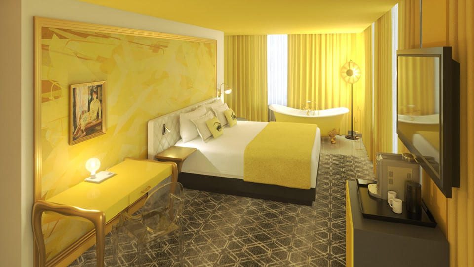 Độc đáo khách sạn 4 màu, chọn phòng theo cảm xúc