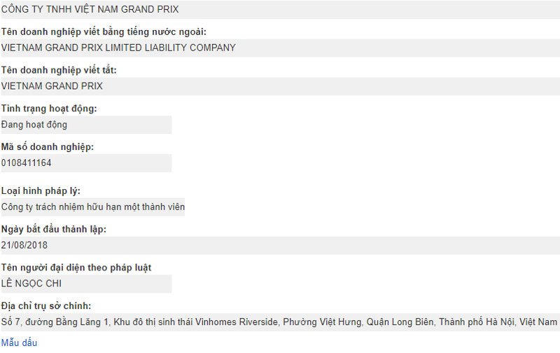 Lộ thông tin, tỷ phú Phạm Nhật Vượng ông chủ giải đua F1 tại Việt Nam