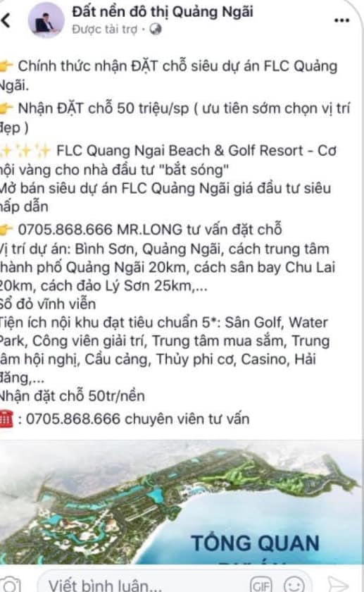 Chưa khởi công, FLC Quảng Ngãi đã rầm rộ rao nhận đặt cọc dự án Chua khoi cong, FLC Quang Ngai da ram ro rao nhan dat coc du an