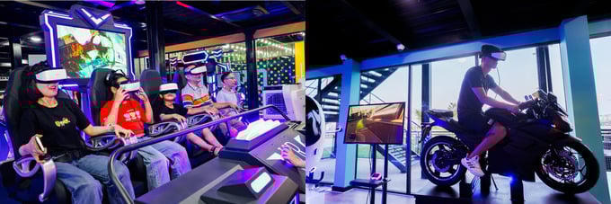 Các bạn trẻ đắm chìm trong thế giới tương tác thực tế ảo &nbsp;