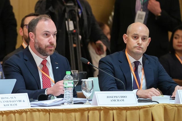 Đại diện AmCham phát biểu tại Hội nghị