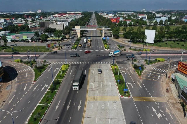 Hạ tầng giao thông tại Bàu Bàng được tập trung phát triển mạnh mẽ. Ảnh Internet