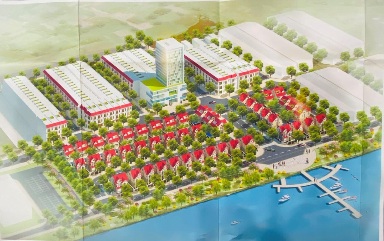 Khu đô thị Yến Hà My nằm ven sông Cổ Cò &nbsp;