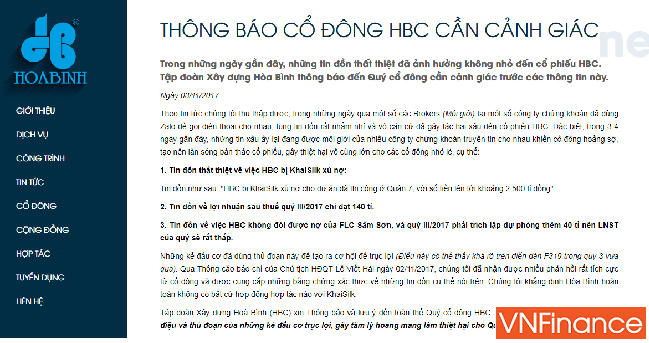 Cổ phiếu HBC “bốc hơi” gần 25% có liên quan đến Đại gia bán lụa Trung Quốc KhaiSilk?