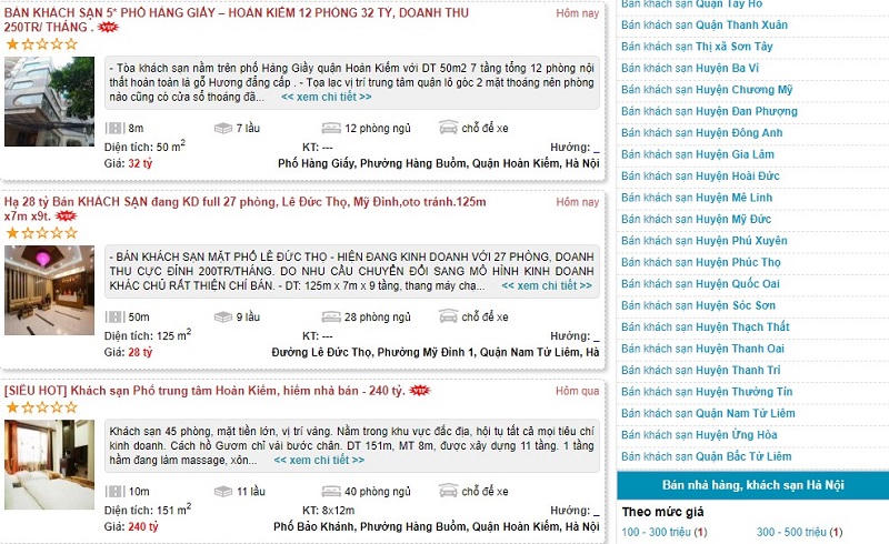 Tại Hà Nội cũng đang nở rộ phong trào bán khách sạn giá rẻ. &nbsp;