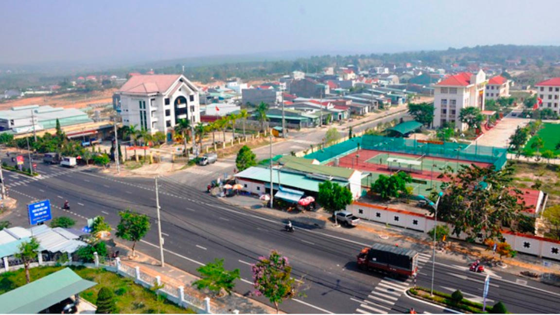 Một góc của TP. Kom Tum.