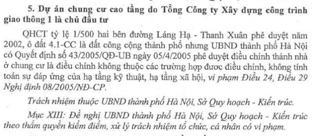 Nguồn: Kết luận của Thanh tra Bộ Xây dựng &nbsp;