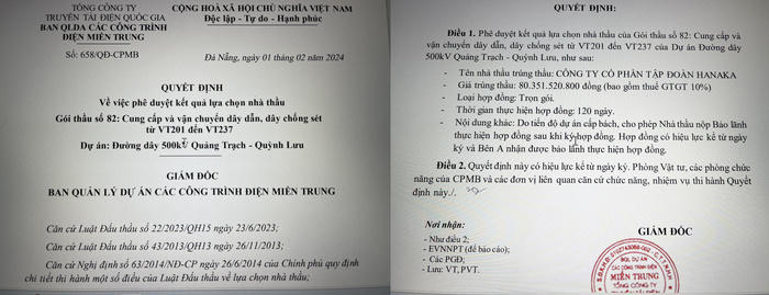 Một ngày trúng 3 gói thầu: Nhận diện Tập đoàn Hanaka, đối tác lớn của ngành điện