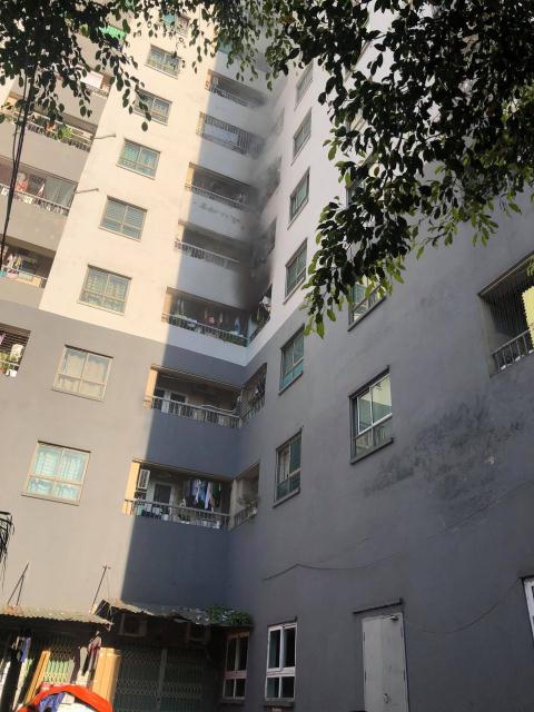 Cháy ở Khu đô thị Xa La, người dân chạy tán loạn