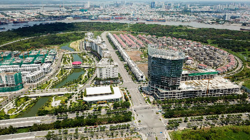 Khu đô thị Sala đang dần hoàn thiện. Ảnh: Như Quỳnh