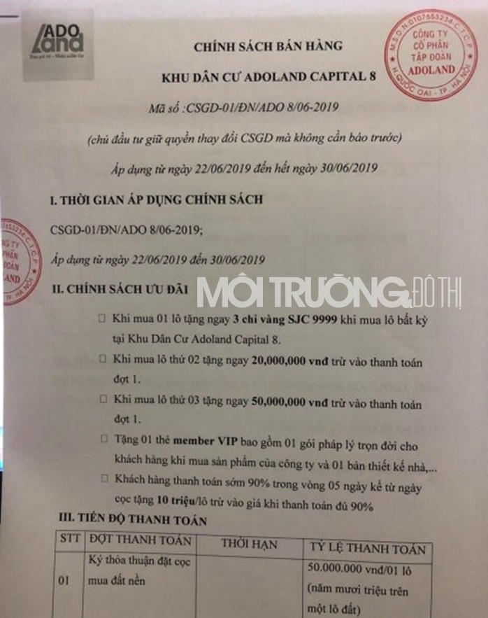 Quốc Oai: Thửa đất trồng cây lâu năm bị phân lô, bán nền như dự án