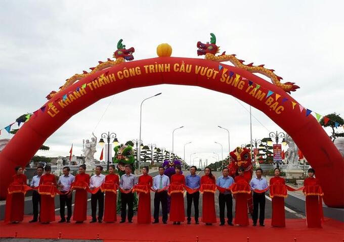 Lễ khánh thành công trình cầu vượt sông Tam Bạc năm 2017 &nbsp;