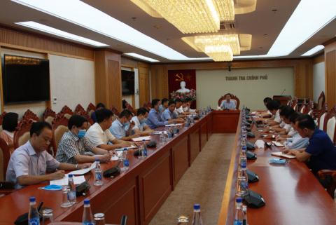 Buổi công bố kết luận thanh tra Khu Liên hợp Thể thao quốc gia. Ảnh: TTCP &nbsp;