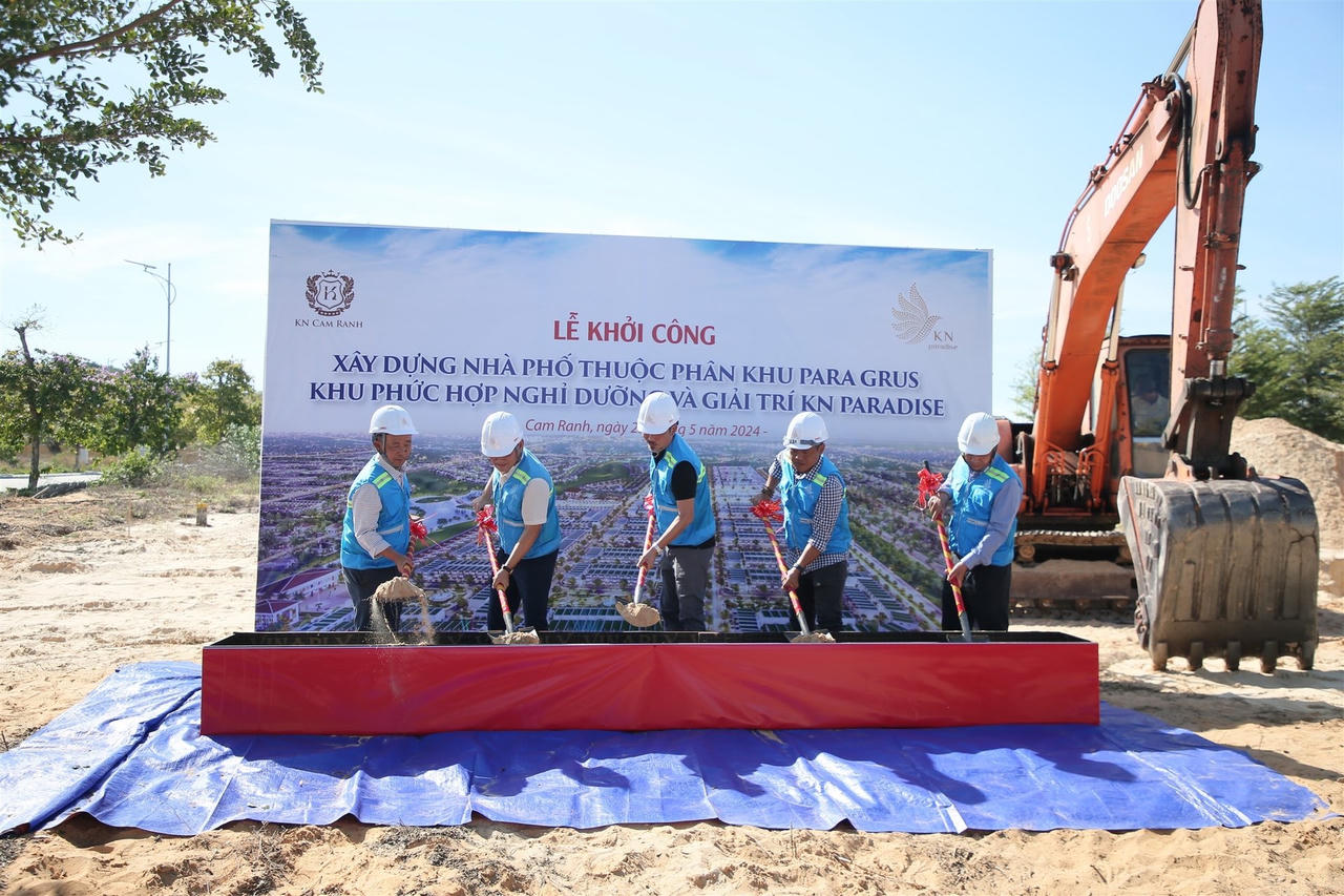 Chủ đầu tư KN Cam Ranh khởi công xây dựng khu nhà phố Para Grus