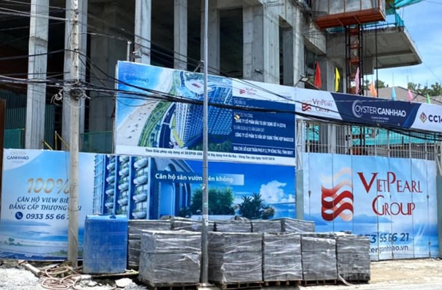 Dự &aacute;n Condotel Oyster Ganhhao hiện đang x&acirc;y dựng tại TP Vũng T&agrave;u.
