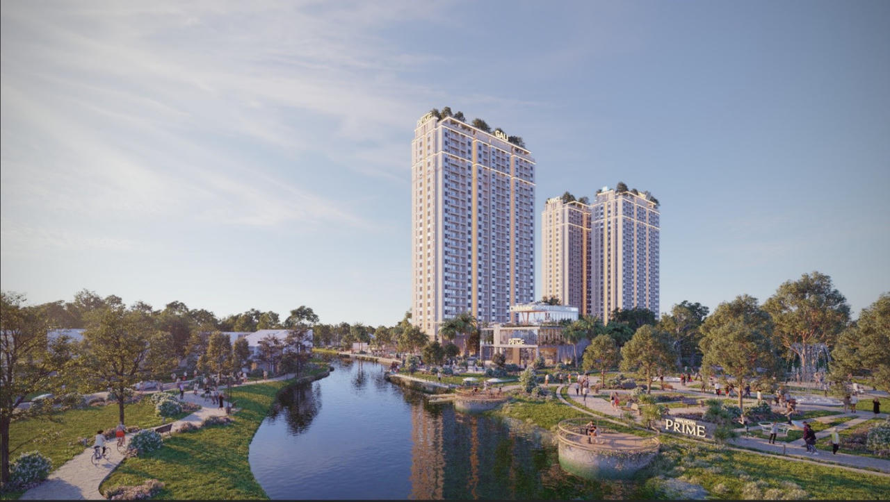 Dự án Khải Hoàn Prime nằm giáp sông, có mật độ xây dựng tương đương tiêu chuẩn Resort. &nbsp;