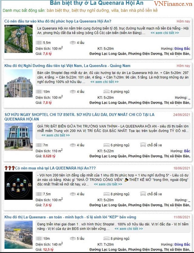 La Queenara đang được môi giới rao bán với mức giá từ hơn 7 tỷ đồng. &nbsp;