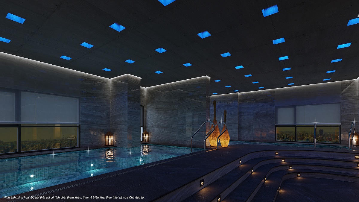 Lần đầu tiên xuất hiện tổ hợp Thermal Bath đậm chất resort Thụy Sĩ. &nbsp;