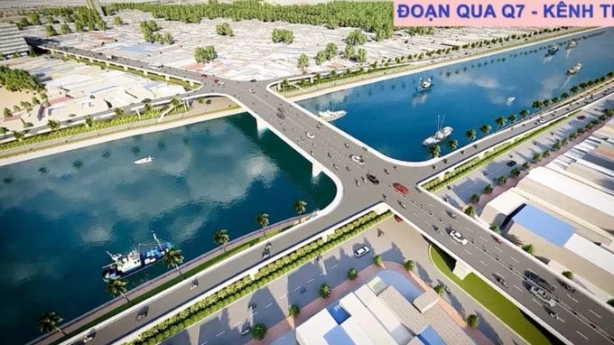 Dự án cầu đường Nguyễn Khoái sẽ góp phần hình thành trục giao thông mới, kết nối liên quận. Ảnh: Internet&nbsp;