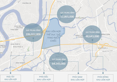 Hơn trăm triệu đồng mỗi m2 đất phía Tây khu thể thao SEA Games