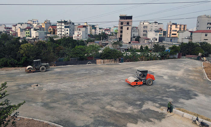 Đường rộng 40m hướng đến KĐT Xuân Phương vẫn dang dở sau nhiều năm xây dựng
