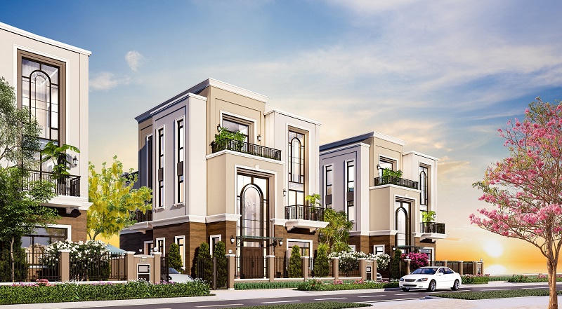 Biệt thự phong cách bán cổ điển tinh tế giữa lòng đô thị đảo Phượng Hoàng &nbsp;