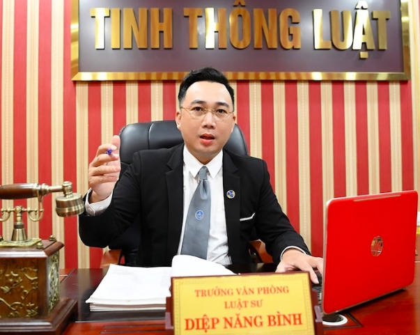 Luật sư Diệp Năng Bình - Trưởng Văn phòng Luật sư Tinh thông luật.