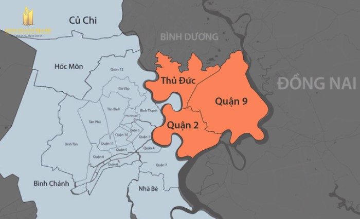 TP Thủ Đức thành lập trên cơ sở sáp nhập 3 quận 2, 9 và Thủ Đức. &nbsp;