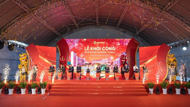 Lễ khởi công dự án Khu đô thị Đường 3 Tháng 2 tại phường 10 và 11, Thành phố Vũng Tàu (Ảnh: Ánh Dương) &nbsp;