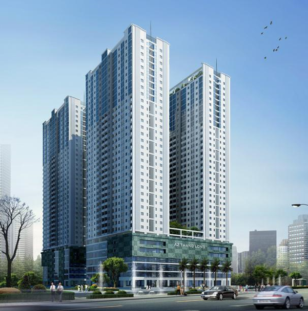 Tổ hợp NOXH và dịch vụ thương mại AZ Thăng Long (tên thương mại là New City) tại xã Kim Chung, huyện Hoài Ðức.