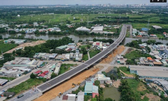 Cầu Cây Khô sắp "về đích" sau 6 năm triển khai. Ảnh: Internet