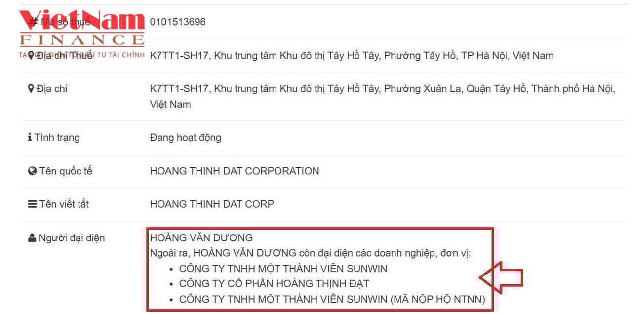 Ngoài làm người đại diện của&nbsp;Hoàng Thịnh Đạt, ông Nguyễn Văn Dơơng còn làm đại diện pháp luật của nhiều công ty khác