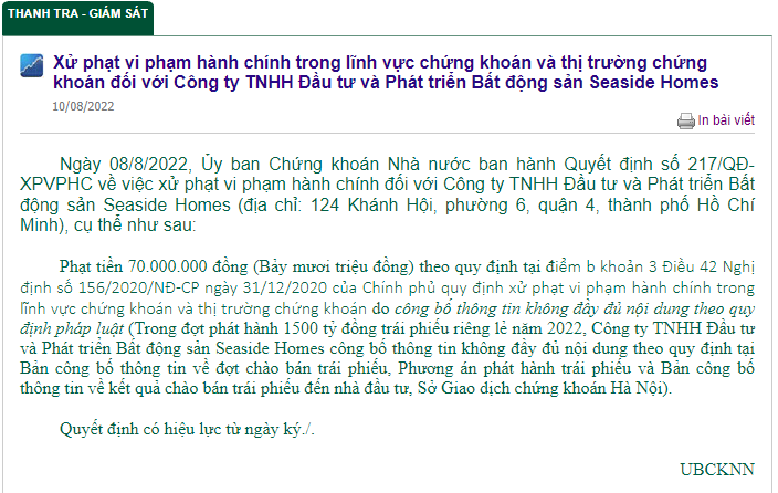Nguồn: Ủy ban Chứng khoán Nhà nước (SSC).