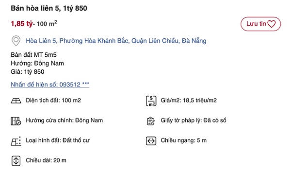 "Ăn theo" dự án tỷ đô của Vingroup và quy hoạch Cảng Liên Chiểu, giá nhà đất tại Đà Nẵng tăng chóng mặt