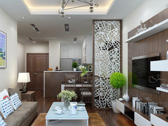 mẫu phòng bếp chung cư cực tiện nghi cho gia đình trẻ