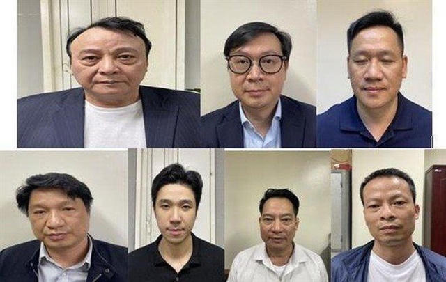 Các bị can trong vụ án. &nbsp;