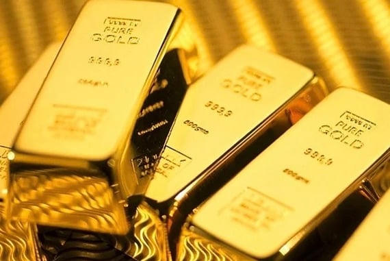 Giá vàng thế giới bật tăng.